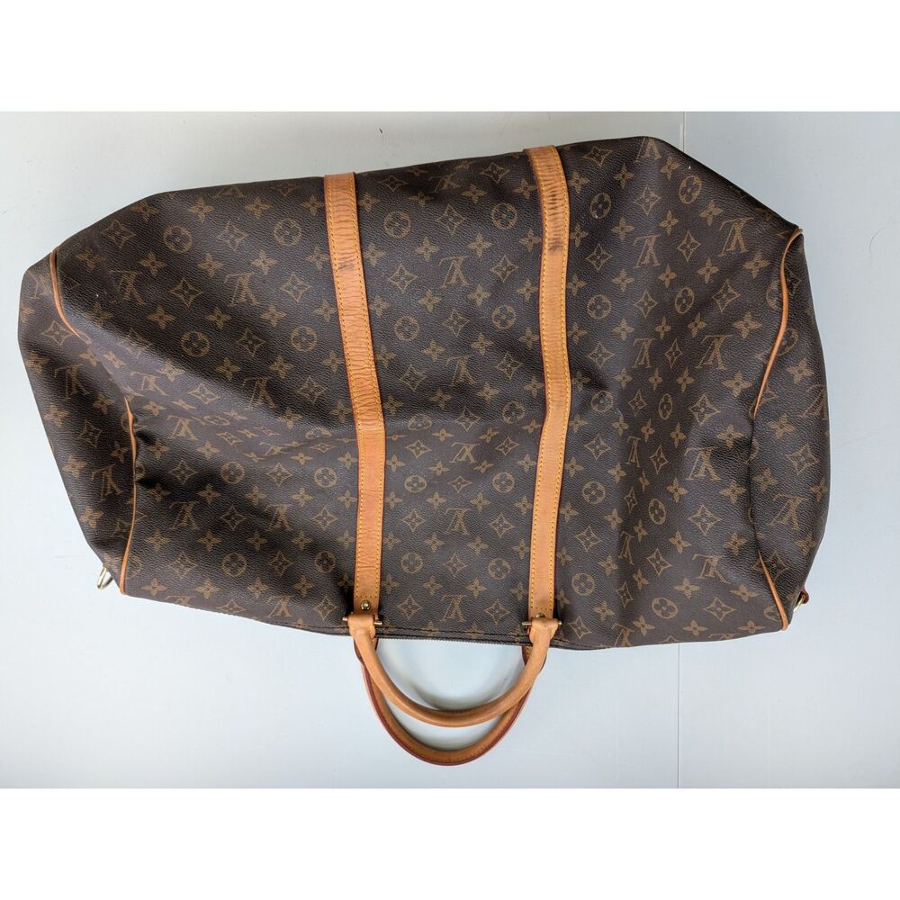 Unverified LV Monogram Keepall Style Travel Duffel Bag w/ Strap As-Is Read - Picture 4 of 15